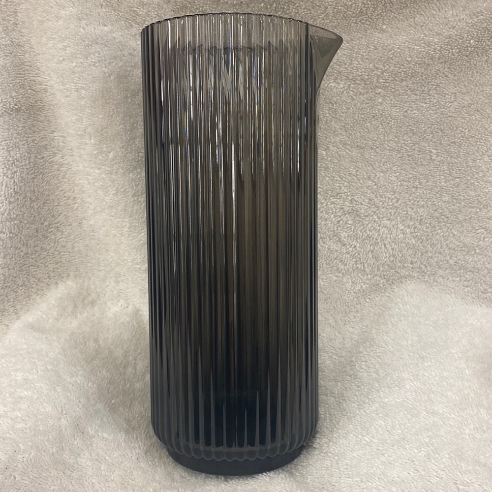 Studio 3B Textured Carafe Grey Plastic Pitcher - NWT